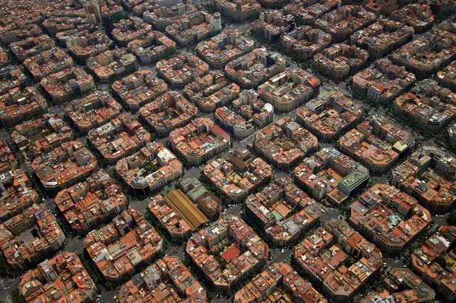 4 6 2009 BARCELONA VISTA AEREA DEL EIXAMPLE FOTO XAVIER JUBIERRE