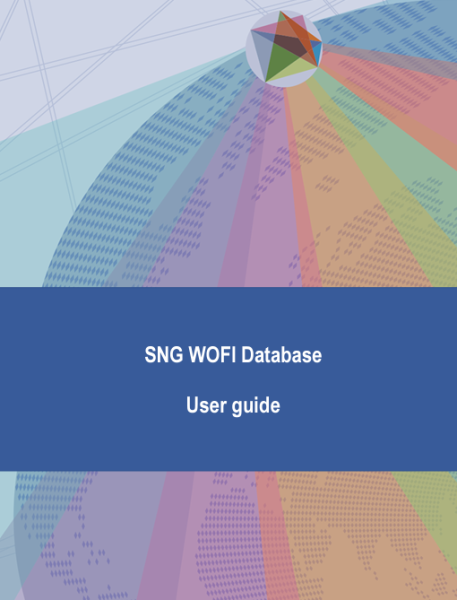 Cover of the SNG WOFI Database User guide for the 2022 Edition