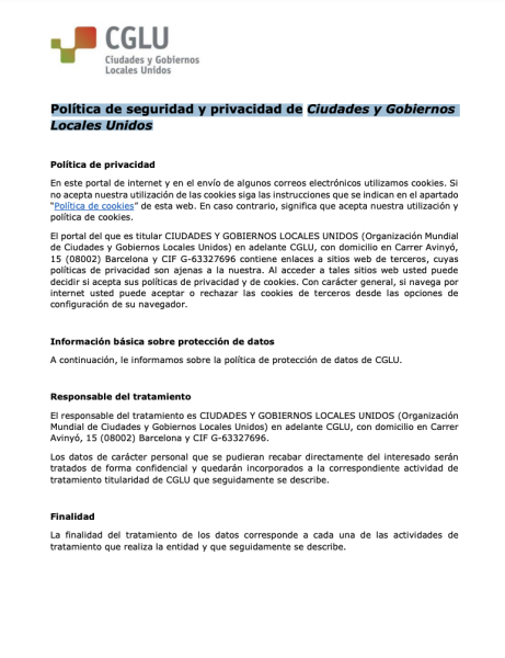 politica de seguridad